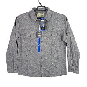 Mens Grayers Gray Shirt Jacket Button Up Cold Weather Rated Cotton Blend Size L